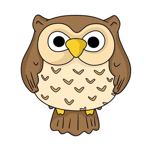 animated picture of an owl|owl caricature.